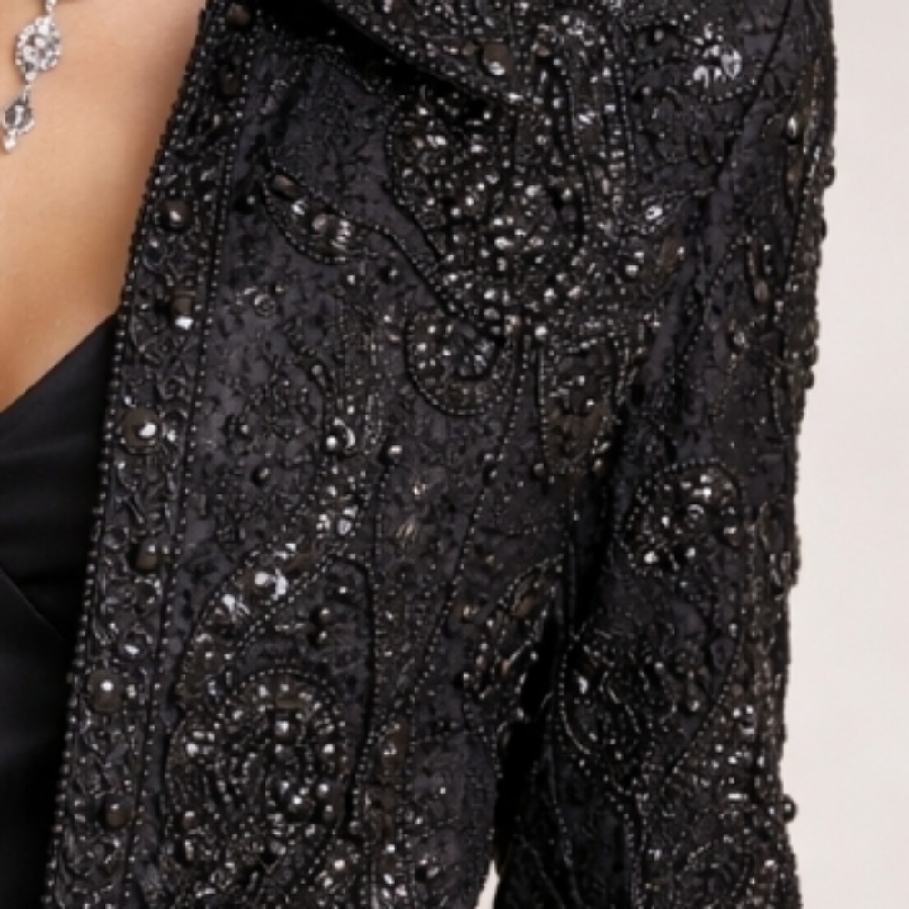 Theo Miles | Luxury Vintage Beaded Artisan Embroidery Jacket - Picture 5 of 12